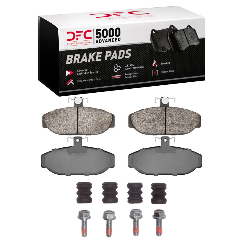 DFC 82-92 Volvo 740/745/940/780/760 Series Front 5000 Adv Low Metallic Brake Pads & Hardware Kit
