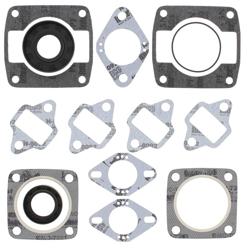 Vertex Pistons Vertex Gaskets JLO-Cuyuna 340/2 4 Bolt Head FC/2 Complete Gasket Kit w/ Oil Seals