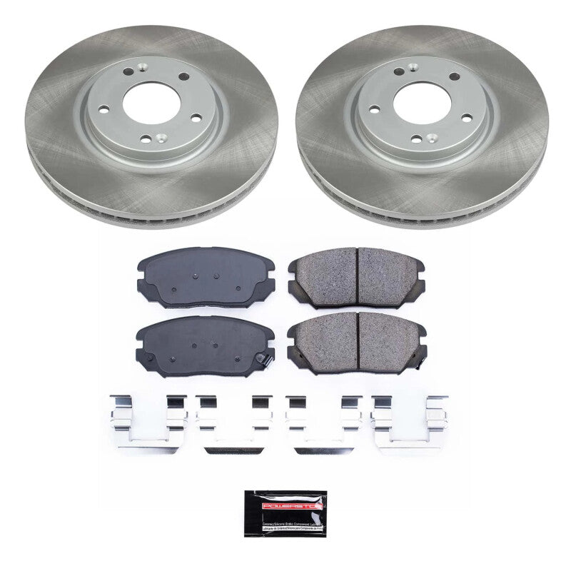 PowerStop Power Stop 07-09 Kia Amanti Front Semi-Coated Rotor Kit