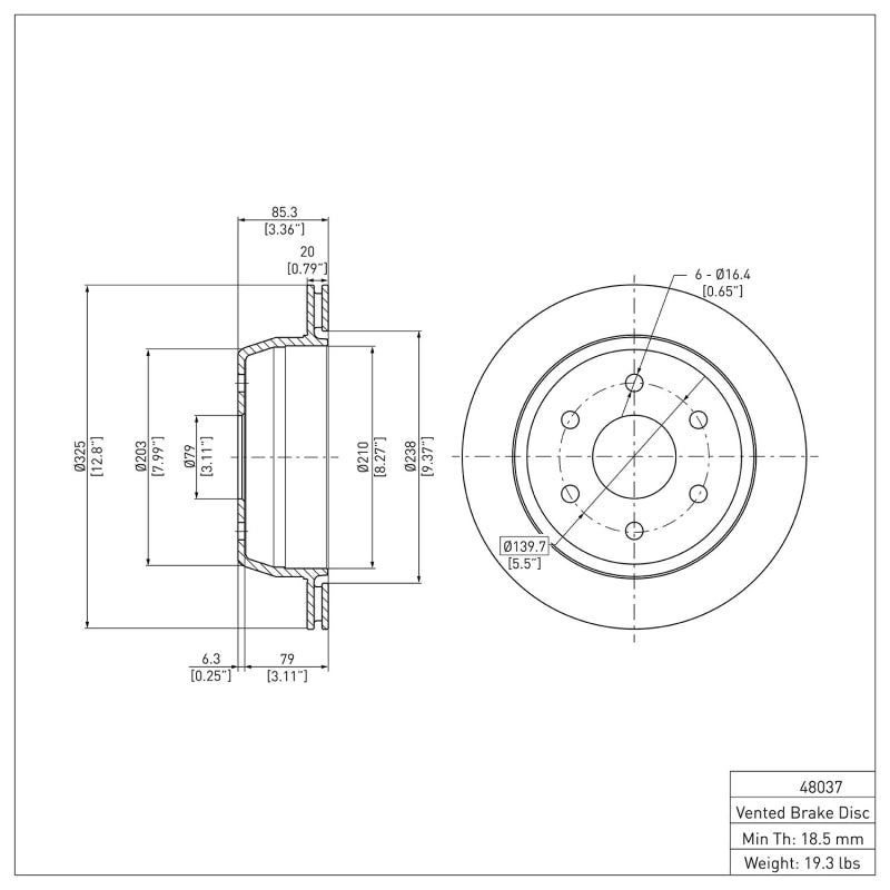 DFC 99-07 Chevrolet Silverado 1500 HD Rear Brake Rotor