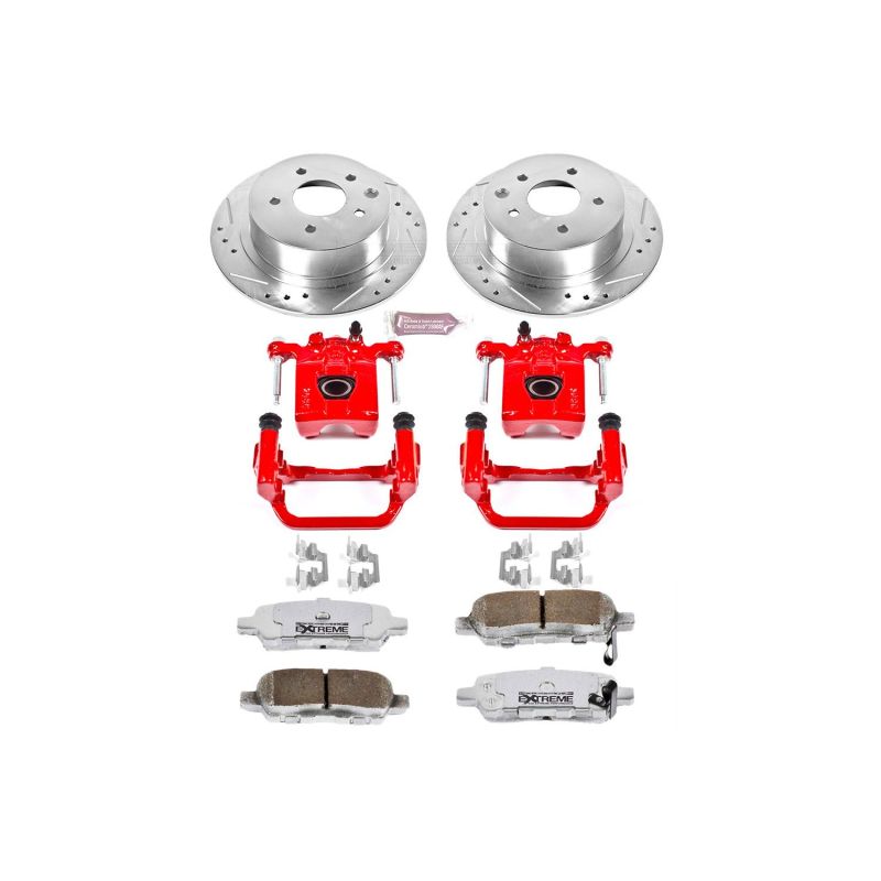 PowerStop Power Stop 10-12 Nissan Altima Rear Z26 Street Warrior Brake Kit w/Calipers