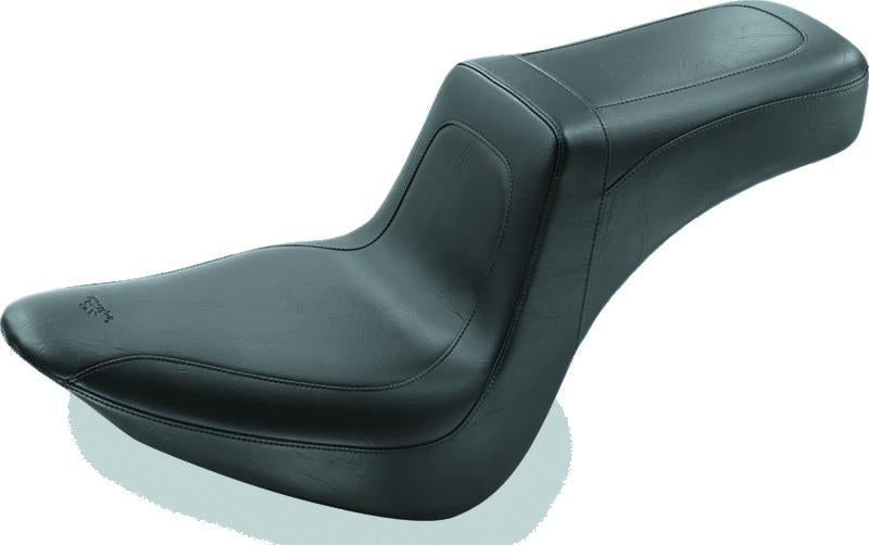 Mustang Motorcycle Mustang 06-17 Harley Softail Wide Tire (200mm) Squareback 1PC Seat - Black
