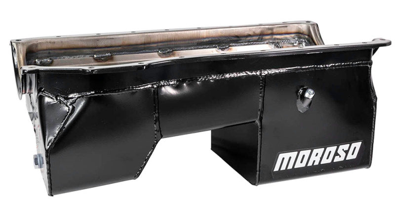 Moroso Ford 351C/351M/400 (w/Rear Sump) Wet Sump 8qt 9in Steel Oil Pan