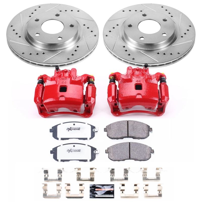 PowerStop Power Stop 13-18 Nissan Sentra Front Z26 Street Warrior Brake Kit w/Calipers
