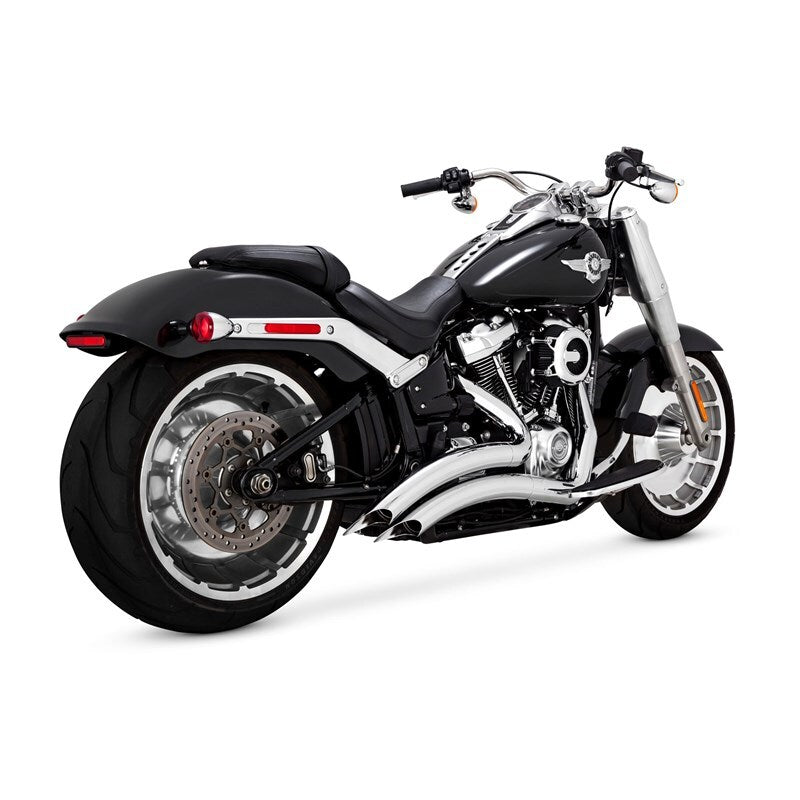 Vance and Hines Vance & Hines 25-26 Harley Davidson Gen 2 M8 Wide Tire Softail Big Radius Exhaust System - Chrome