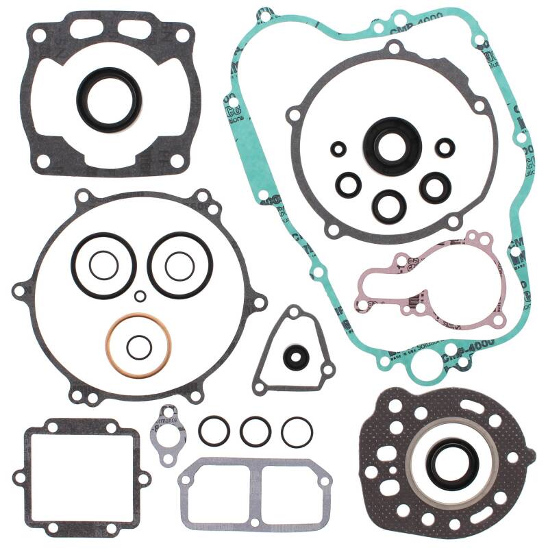 Vertex Pistons Vertex Gaskets 1989 Kawasaki KX125 Complete Gasket Kit w/ Oil Seals