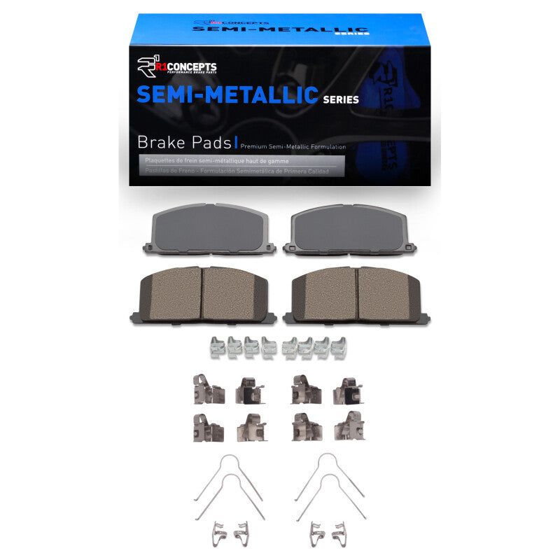 R1 Concepts R1 83-99 Chevrolet Nova Front Semi Met Pads & Hardware Kit