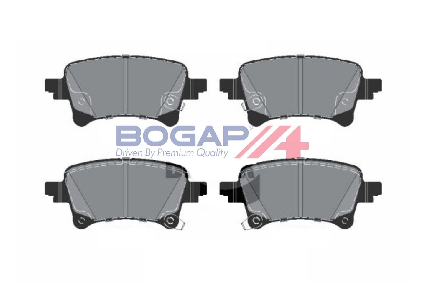 BOGAP W8210130 Brake Pad Set, Disc Brake
