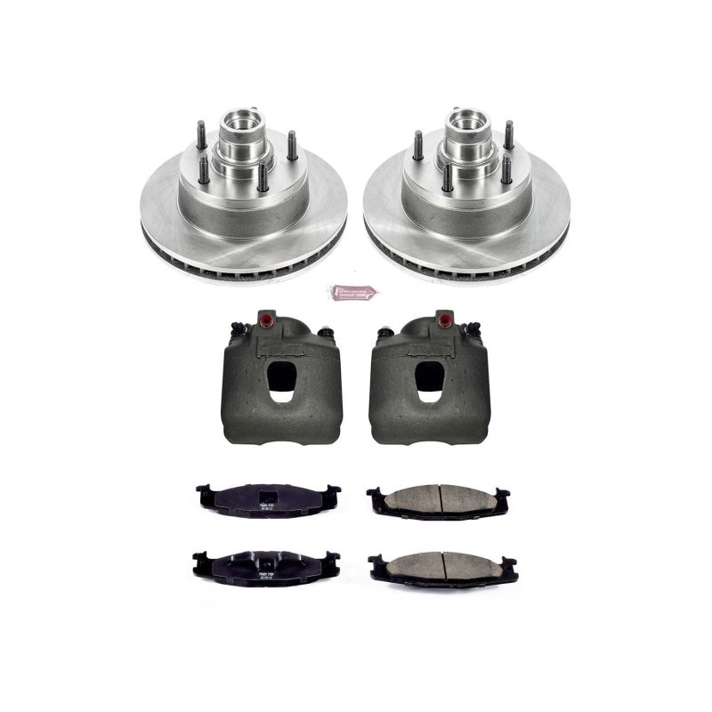 PowerStop Power Stop 94-02 Ford E-150 Econoline Club Wagon Front Autospecialty Kit w/Cals