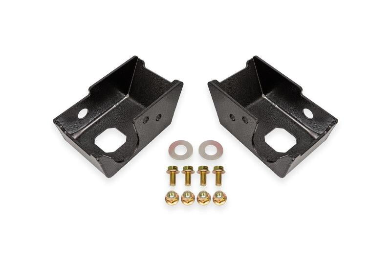 BMR Suspension BMR 2021+ Ford Bronco (Exc. Bronco Sport) Rear Shock Mount Skid Plates - Black Hammertone