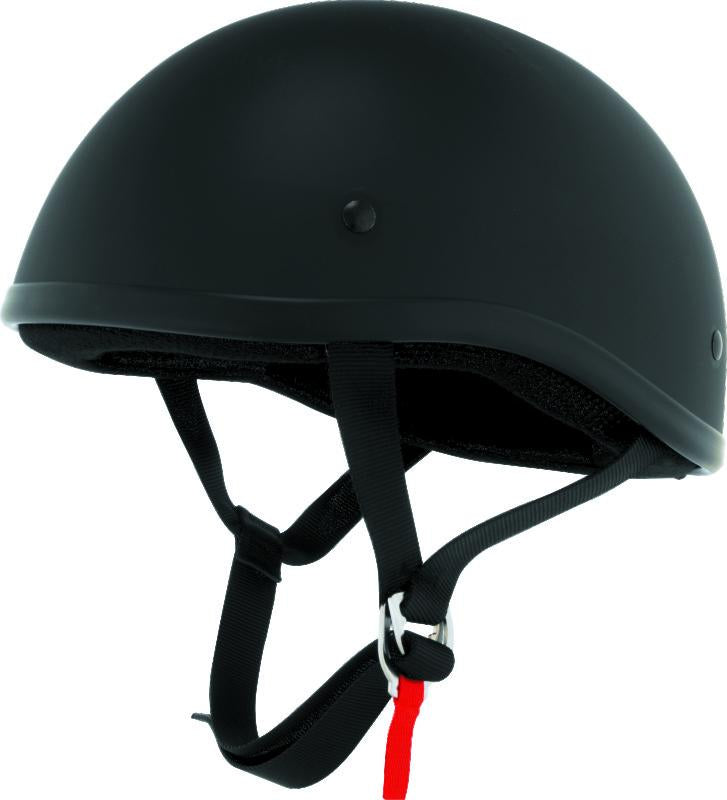 Bikers Choice Skid Lids Original Helmet Flat Black - Medium