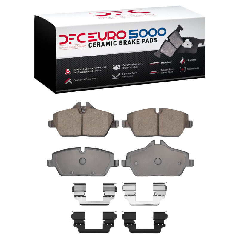DFC 20-24 Mini Cooper (Excl Clubman) Front Euro 5000 Ceramic Brake Pads and Hardware Kit