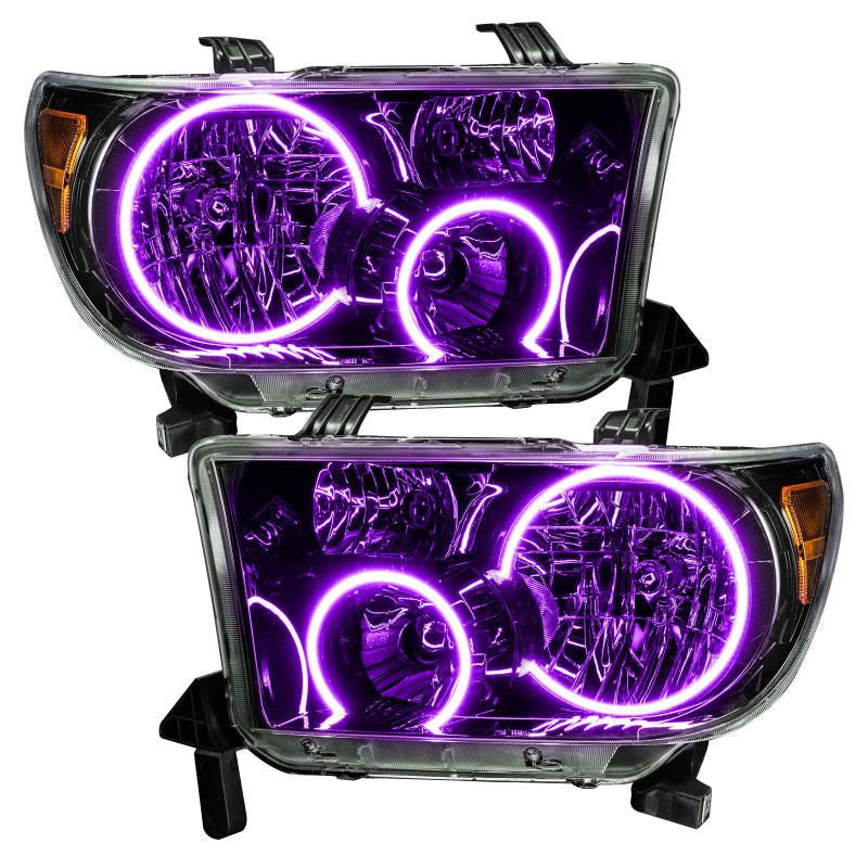 ORACLE Lighting Oracle 07-11 Toyota Tundra Pre-Assembled Headlights - Black Housing - w/ BC1 Controller