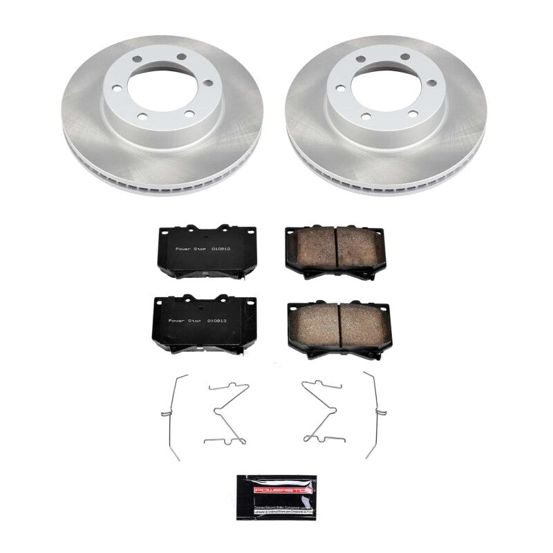 PowerStop Power Stop 00-02 Toyota Tundra Front Semi-Coated Rotor Kit