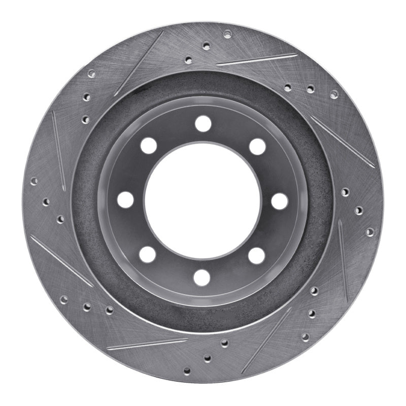 R1 Concepts R1 03-08 Dodge Ram 4000 (Mexico) Rear Right Drilled & Slotted Silver Brake Rotor