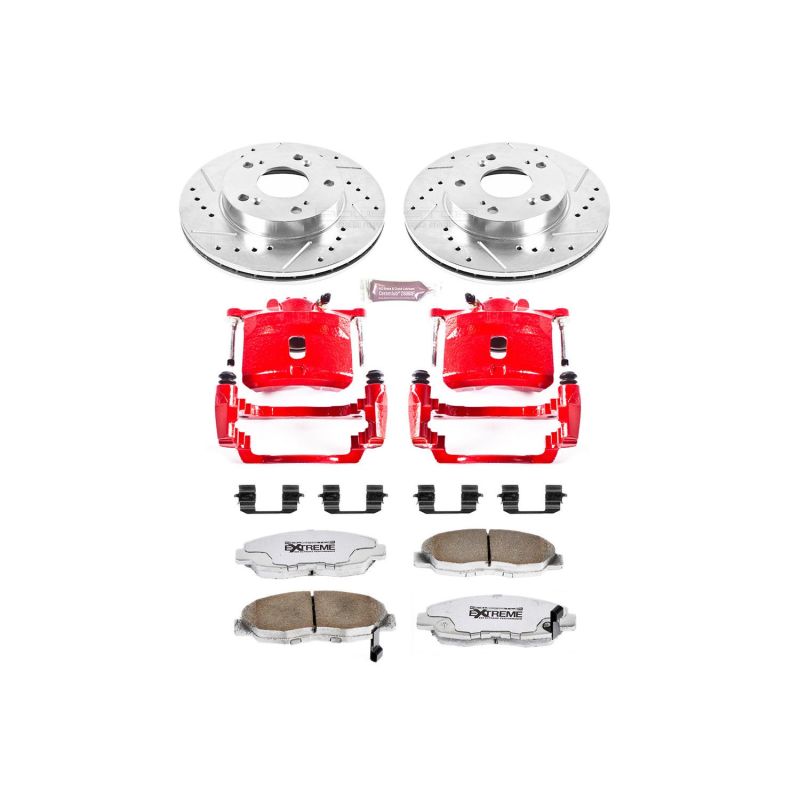 PowerStop Power Stop 06-11 Honda Civic Front Z26 Street Warrior Brake Kit w/Calipers
