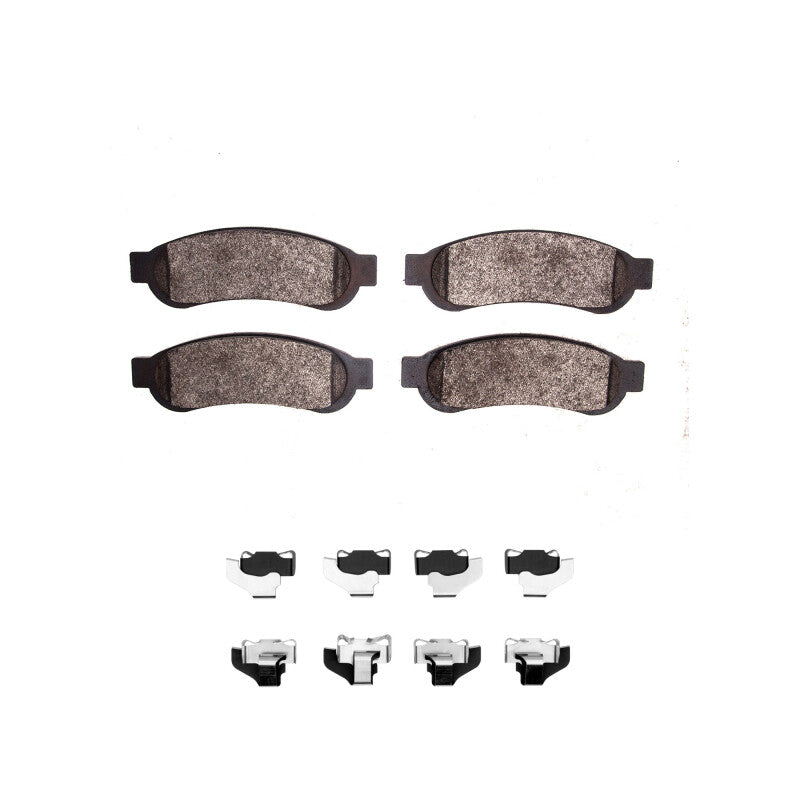 R1 Concepts R1 10-12 Ford F-250 4WD (Super Duty) Rear Ceramic Pads & Hardware Kit