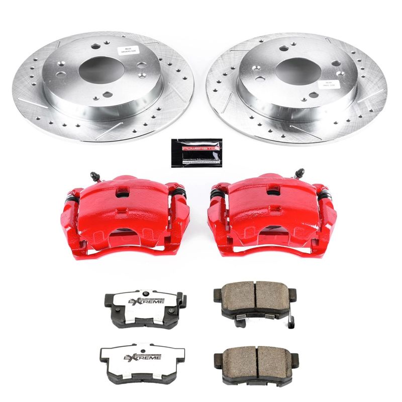 PowerStop Power Stop 91-97 Honda Accord Rear Z26 Street Warrior Brake Kit w/Calipers