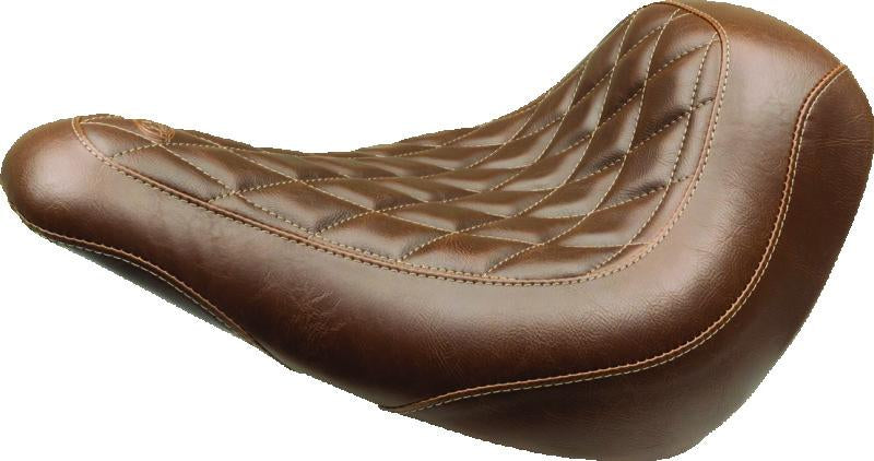 Mustang Motorcycle Mustang 18-21 Harley Low Rider, Sport Glide Wide Tripper Solo Seat Diamond Stitch - Brown