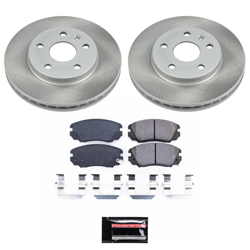 PowerStop Power Stop 10-11 Saab 9-5 Front Semi-Coated Rotor Kit