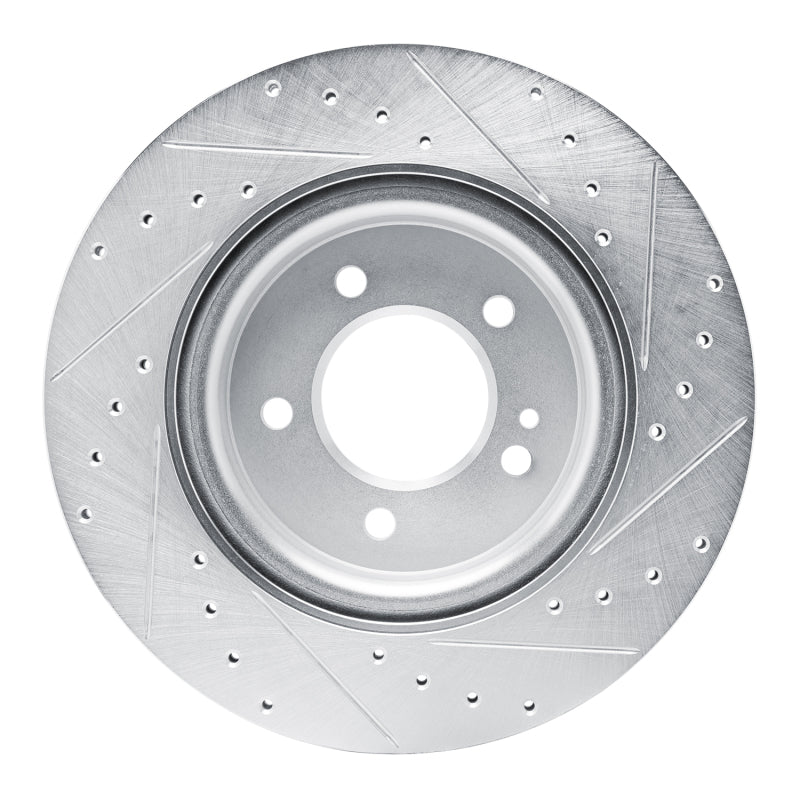 R1 Concepts R1 19-25 Mercedes-Benz G580 Rear Left Drilled & Slotted Silver Brake Rotor