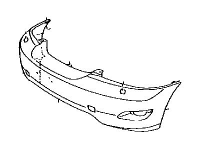 Genuine Lexus 52119-53953 Cover, Front Bumper for Lexus IS250 / 350