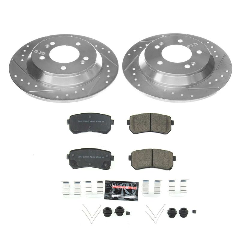 PowerStop Power Stop 18-19 Hyundai Kona Rear Z23 Evolution Sport Brake Kit