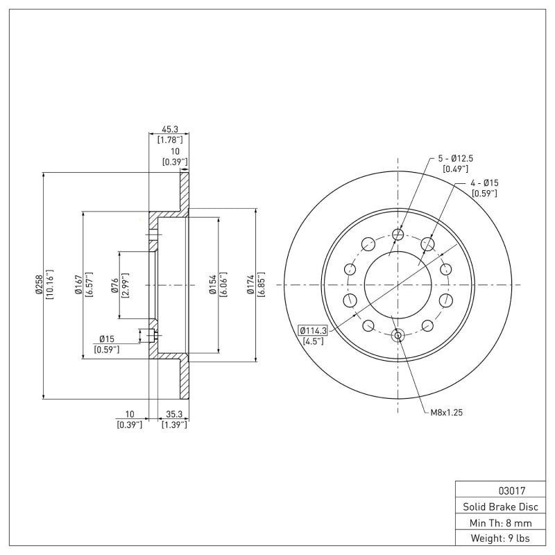 DFC 03-08 Hyundai Tiburon Rear Brake Rotor
