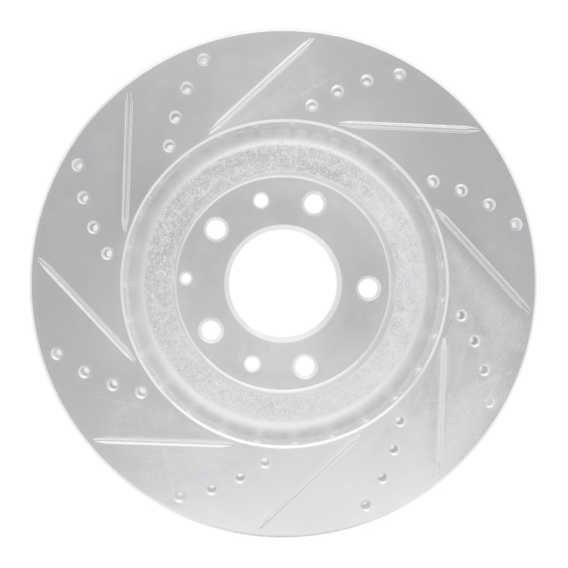 R1 Concepts R1 04-11 Mazda RX-8 Front Right Drilled & Slotted Silver Brake Rotor