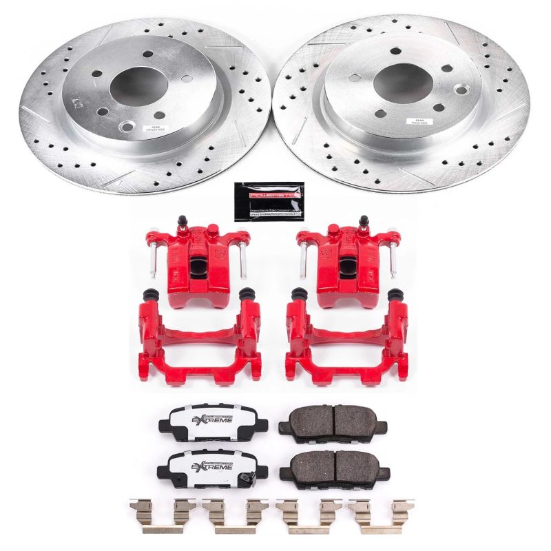 PowerStop Power Stop 18-19 Nissan 370Z Rear Z26 Street Warrior Brake Kit w/Calipers