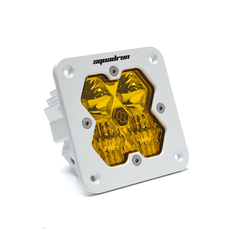 Baja Designs Squadron 2.0 Sport LED Driving/Combo (Flush Mount) - Baja Amber w/White Housing