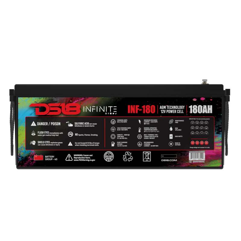 DS18 5000 Watts 180 AH Infinite AGM Power Cell Battery