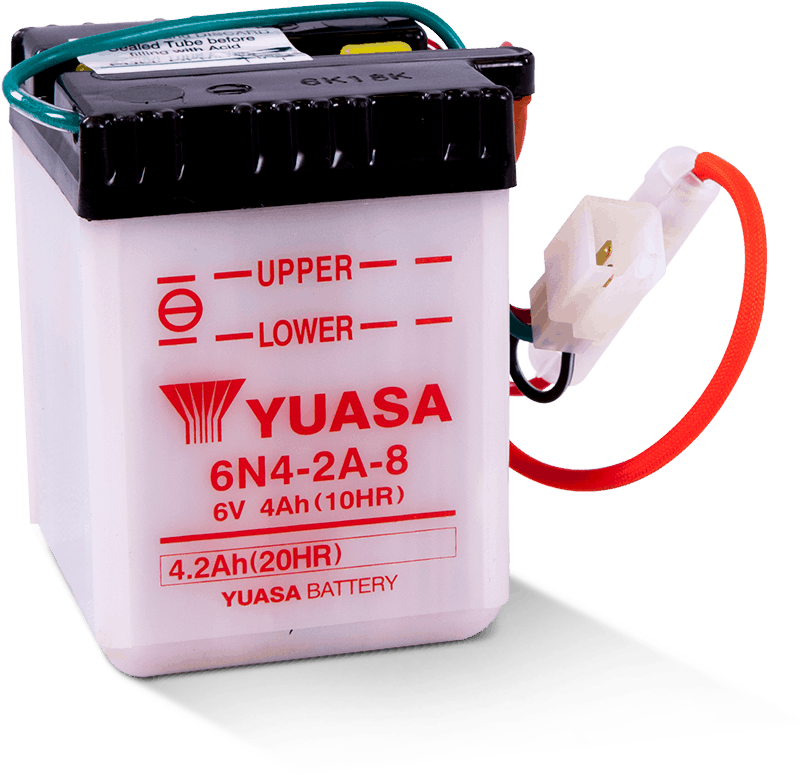 Yuasa Battery Yuasa 6N4-2A-8 Conventional 6-Volt Battery