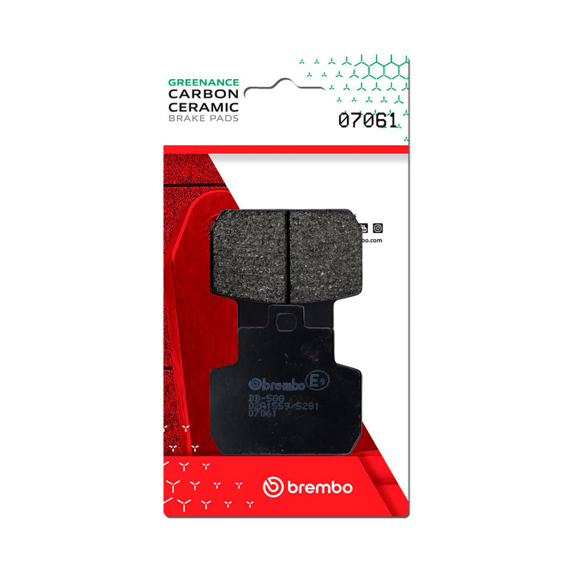 Brembo Powersports Brembo Gilera Fuoco/Piaggio X8/Piaggio X9 Carbon Ceramic Brake Pad - Rear
