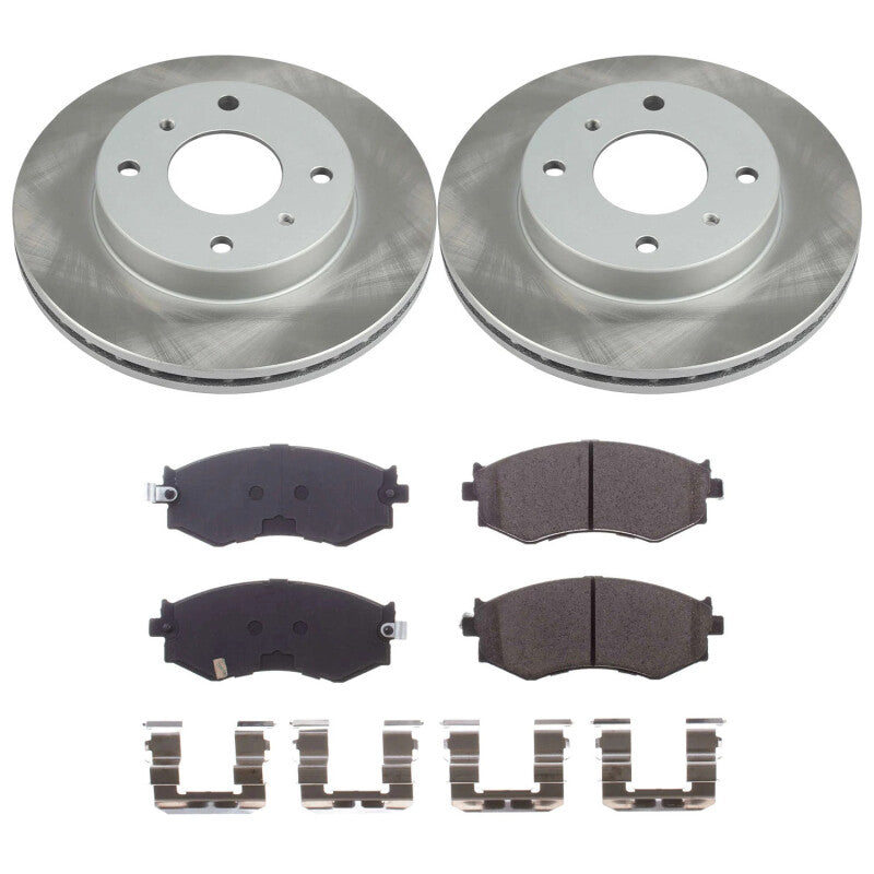 PowerStop Power Stop 91-96 Infiniti G20 Front Semi-Coated Rotor Kit