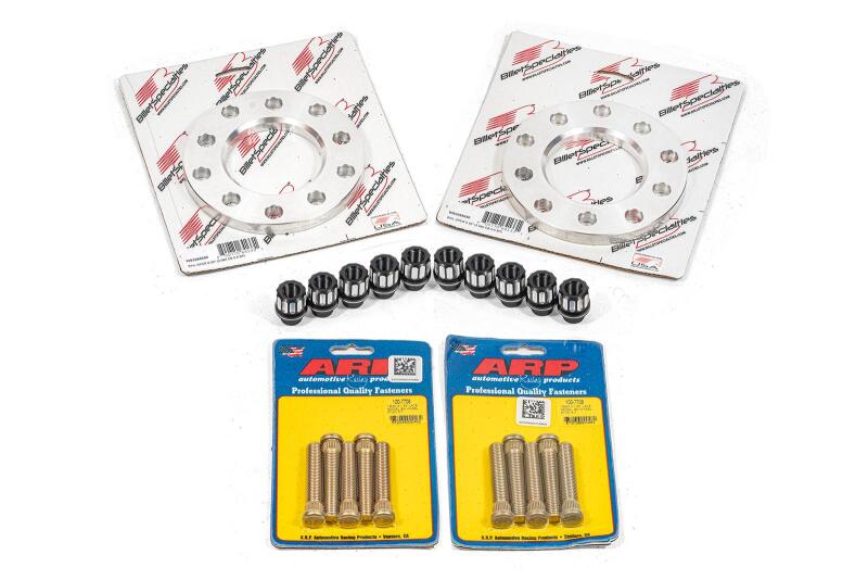 BMR Suspension BMR 14-19 Chevrolet Corvette C7 Wheel Spacer Kit Front 0.50in Wide M12 Studs Shank Lugs - Bare