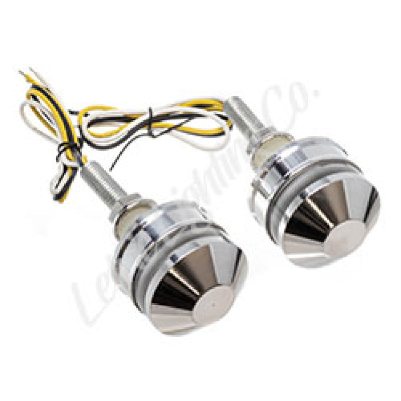 Letric Lighting Grip Indicators Lights Polished Cap White/Amber