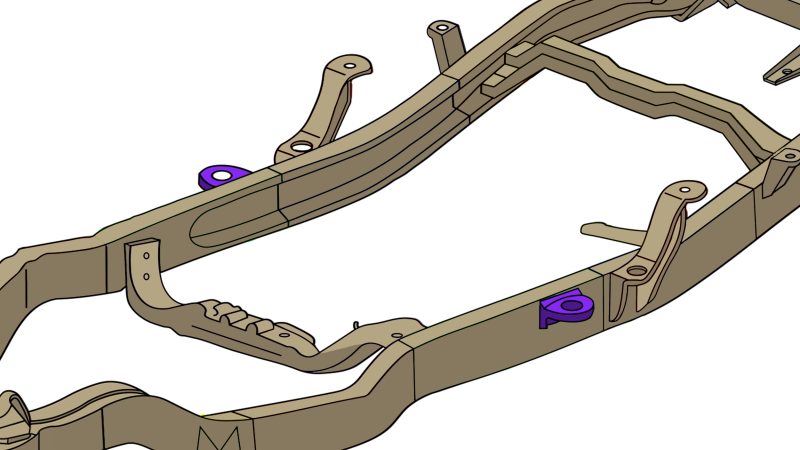 RustBuster Rust Buster 1994-2004 Chevy S10 & GMC Sonoma Center Cab Mount