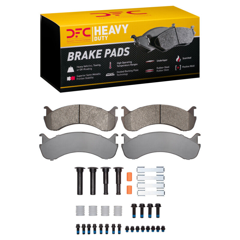 DFC 98-25 Beaver Motorcoach Monterey Front/Rear Heavy Duty Pads and Hardware Kit