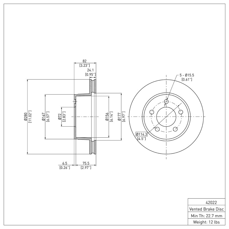 DFC 90-99 Jeep Wrangler Front GeoSPEC Coated Rotor