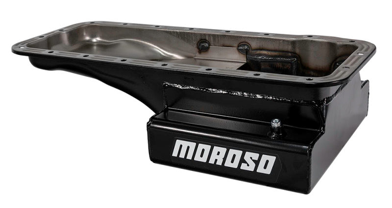 Moroso Ford 352-428 FE (w/Front Sump) Kicked Out Wet Sump 8qt 6in Steel Oil Pan