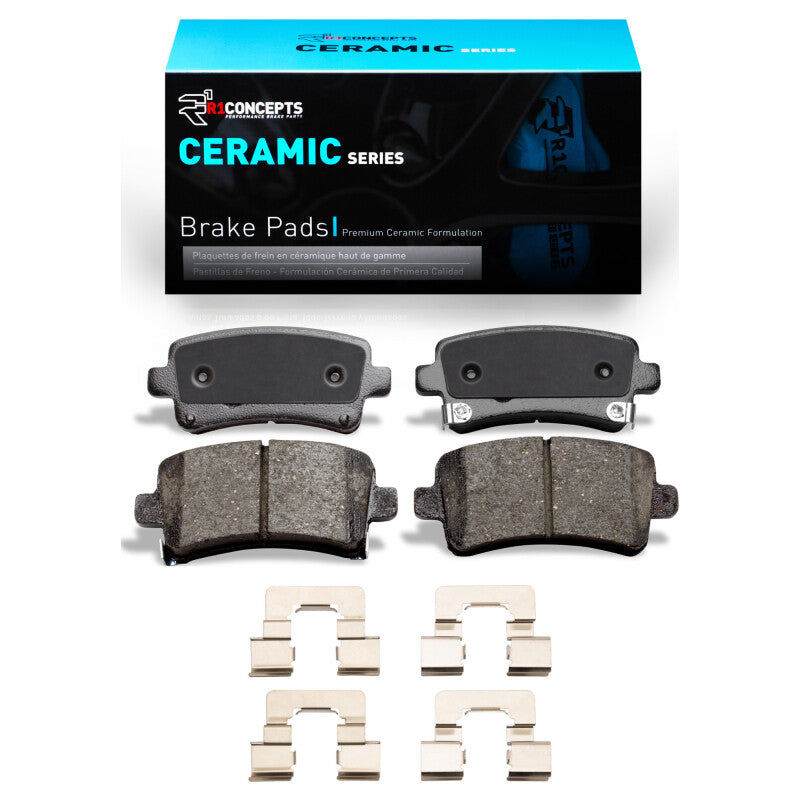R1 Concepts R1 11-16 Buick LaCrosse Rear Ceramic Brake Pads & Hardware Kit