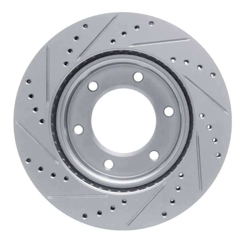 R1 Concepts R1 19-25 Ford Ranger (USA/Canada) Front Right Drilled & Slotted Silver Brake Rotor