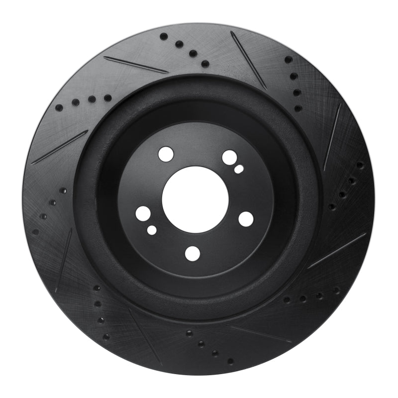 R1 Concepts R1 14-21 Mercedes-Benz Maybach S560 Rear Left Drilled & Slotted Black Brake Rotor