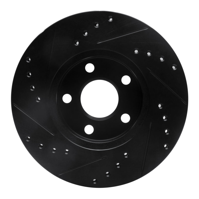 R1 Concepts R1 90-05 Buick Skylark Front Right Drilled & Slotted Black Brake Rotor