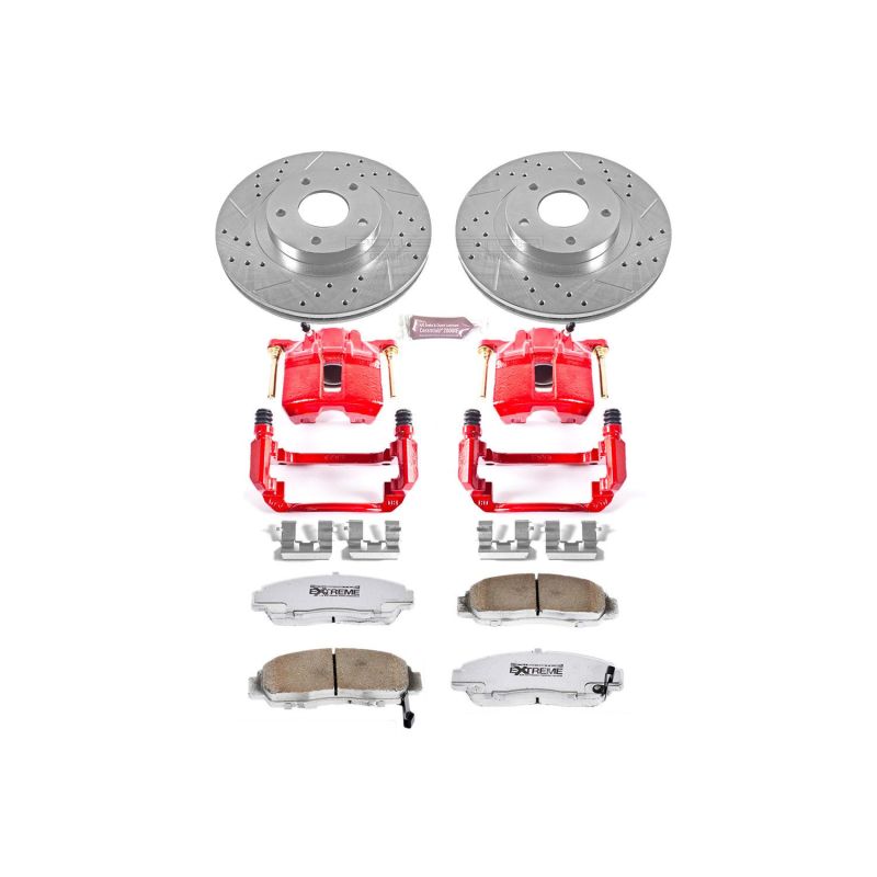 PowerStop Power Stop 03-07 Honda Accord Front Z26 Street Warrior Brake Kit w/Calipers