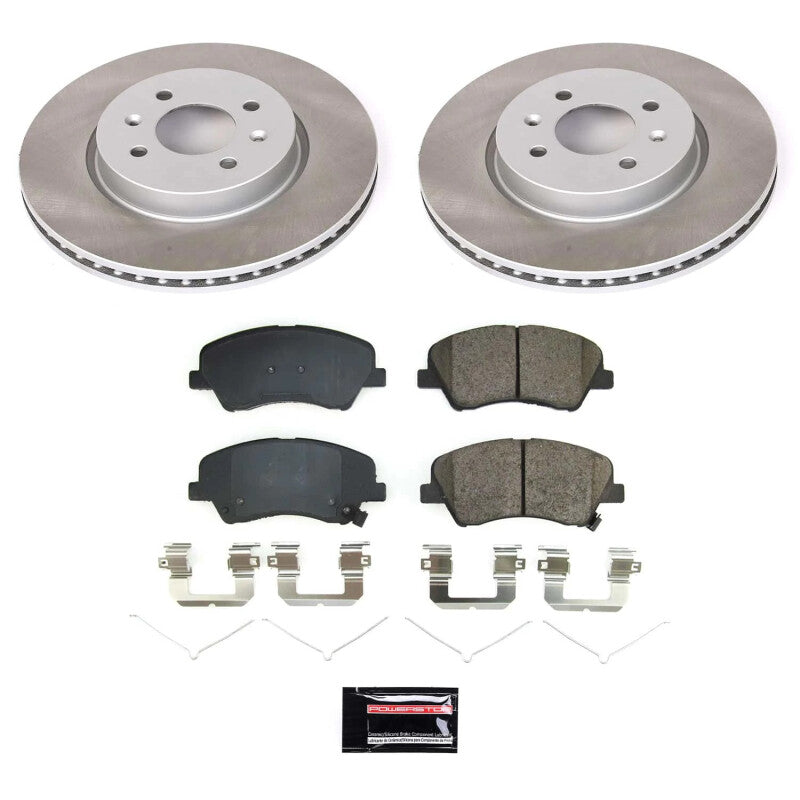 PowerStop Power Stop 18-22 Kia Rio Front Semi-Coated Rotor Kit