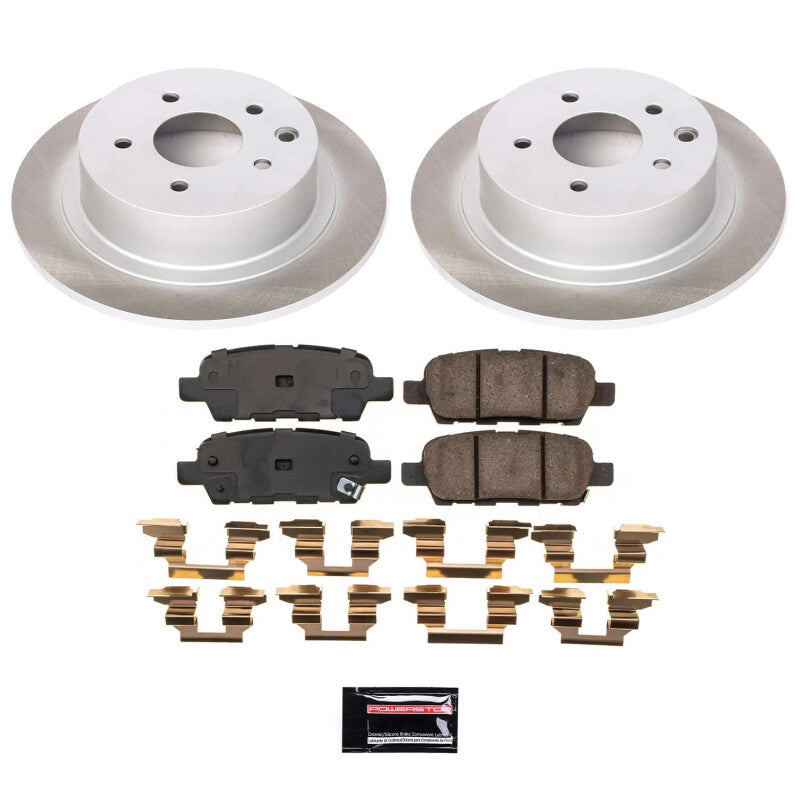 PowerStop Power Stop 07-10 Nissan Altima Rear Semi-Coated Rotor Kit