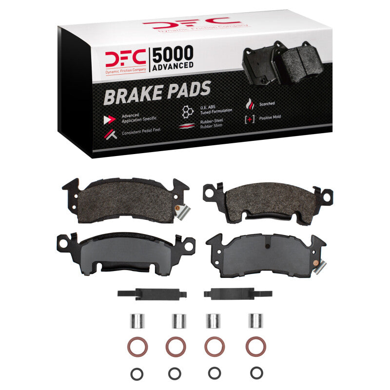 DFC 67-02 Buick Skylark Front 5000 Advanced Semi Metallic Brake Pads and Hardware Kit