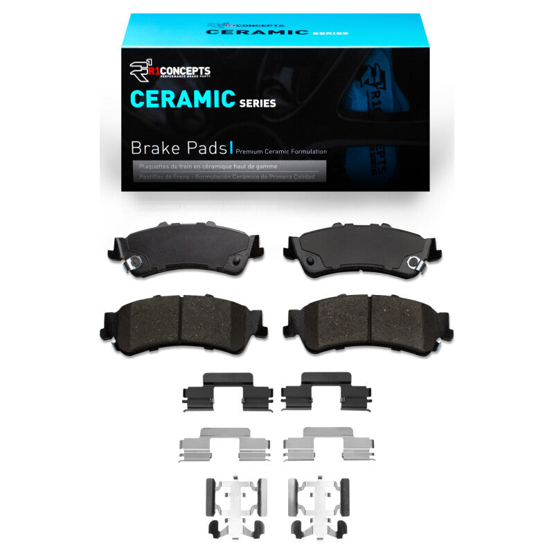R1 Concepts R1 03-07 Chevrolet Silverado 1500 Classic Rear Ceramic Pads & Hardware Kit
